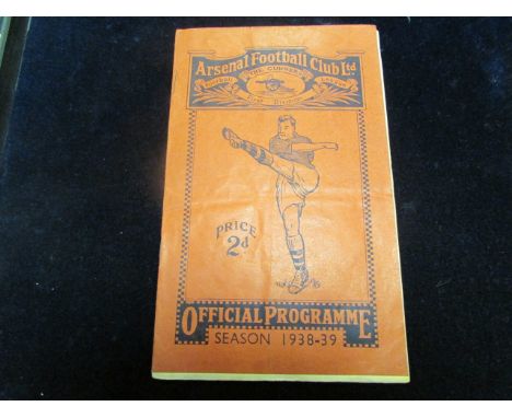 Football - Arsenal v Aston Villa 24th Sept 1938 Div 1 GC