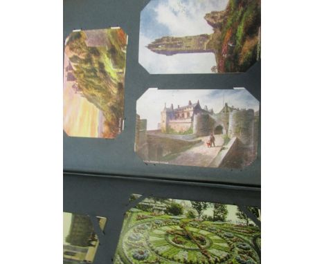 Scotland, original collection in large album, R/P's, artist drawn etc better noted  (approx 365 cards)