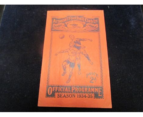 Football - Arsenal v Manchester City 13th Oct 1934 F/L Div 1