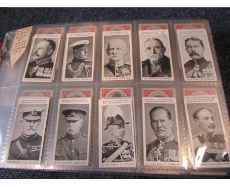 Collection of 15 complete sets contained in a modern album, all were issued by Will's with their Scissor brand cigarettes, se