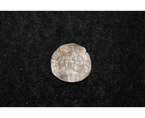 Edward III silver penny of London, Pre-Treaty Period 1351-1361], Class C, mm. Cross 1 [1351-1352], 'R' with wedge tail, annul