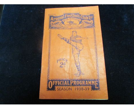 Football - Arsenal v Derby County 5th Feb 1938 F/L Div 1 GC