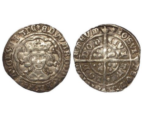 Edward IV First Reign [1461-1470] silver groat, Light Coinage [1464-1470], mm. Sun [1469-1470], Quatrefoils at neck, Spink 20