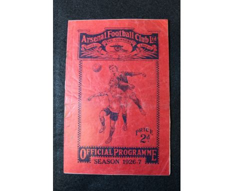 Football - Arsenal v Wolves 1926/7 FA Cup 6th Rnd, played 5/3/1927 with vignarettes of players to centre pages