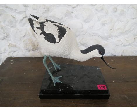 Boehm of Malvern painted metal model of an avocet with certificate