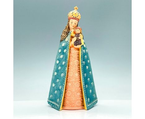 Porcelain figure that was made to celebrate the 75th anniversary of the birth of Maria Innocentia Hummel. Hand painted in mat