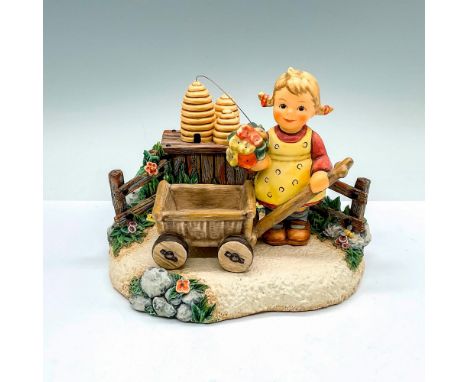 Hand painted figure Surprise Visit (HUM 2013) with limited edition musical sculpted base Bee Happy that plays In the Good old