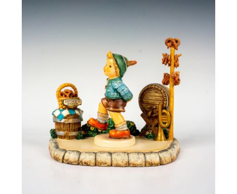 Hand painted made to be displayed atop Marktplatz display. Goebel Hummel backstamp. Certificate of Authenticity included. Thi