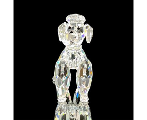 Lead crystal part of Pets Corner series, made with jet crystal eyes and nose.Swarovski etched backstamp.This item has its ori