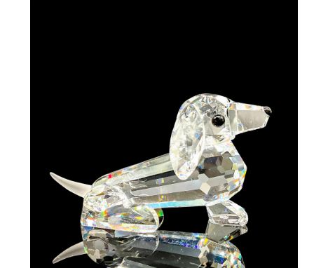 Lead crystal part of the Pets Corner series, made with frosted crystal tail and jet crystal eyes. Swarovski etched backstamp.