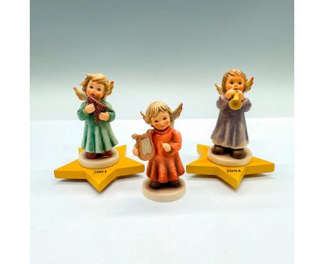 Includes Joyful Recital (HUM 2096/K) with 2001 wooden star base, Angelic Trumpeter (HUM 2135/H) with 2004 wooden star base, a