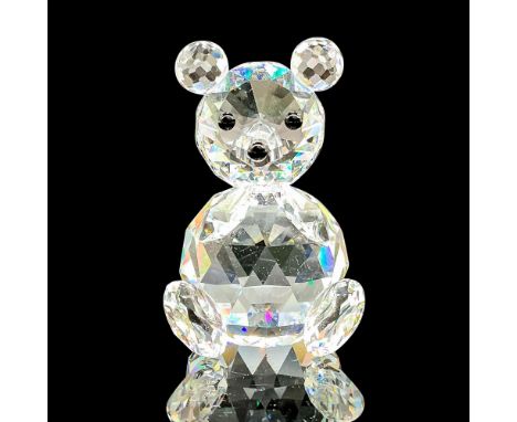 Lead crystal part of Woodland Friends series, made with jet crystal eyes. Swarovski etched backstamp. This item has its origi