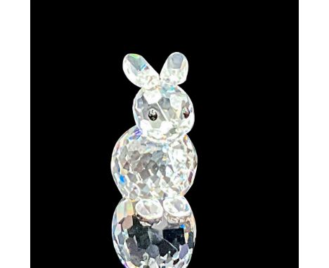 Part of the 'In a Summer Meadow' group. Clear crystal body with black eyes, and ears flat on top of the head. Swarovski etche
