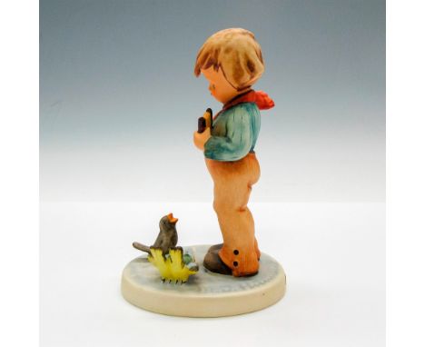Matte finished figural with soft colors of boy watching birds. Goebel backstamp. Issued: 1990 - 1999Dimensions: 3.25"L x 2.25