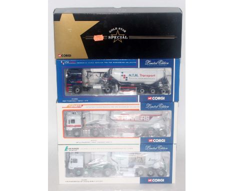 A Corgi 1/50 scale Hauliers of Renown and Goldstar Special boxed road transport diecast group, four examples to include Ref. 