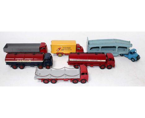 A Dinky Toys loose commercial vehicle diecast group to include repainted examples, others original to include a Foden Regent 