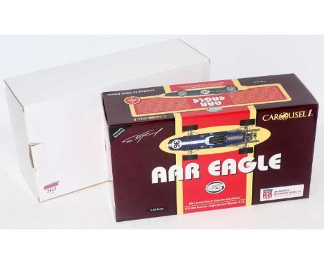 A Carousel 1/Mason Distributing Company No. 10001-CAR 1/18 scale model of a 1967 No. 9 Dan Gurney Eagle/Westlake V12 Grand Pr
