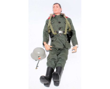 An original Action Man 1966-69 painted head Action man German Storm Trooper figure in first issue uniform with hand hands and