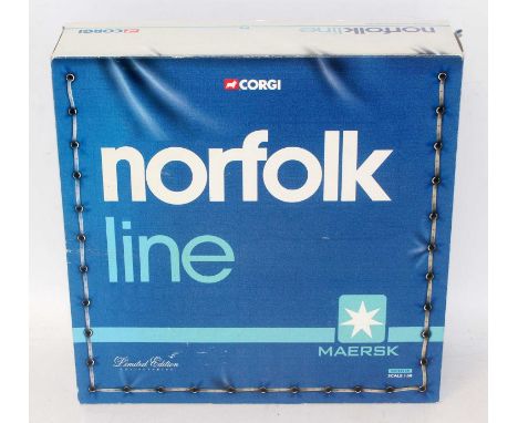 A Corgi Toys 1/50 scale Norfolkline Maersk boxed gift set, Ref. No. CC99129 in the original Norfolkline branded box