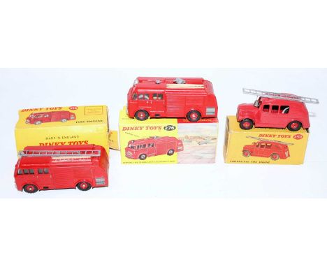 Three various boxed Dinky Toy repainted emergency services diecasts, all in original boxes, some boxes with damage, examples 