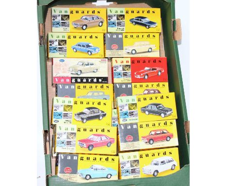 20 various boxed as issued Vanguards 1/43 scale diecast saloons, to include a Hillman Imp, an Austin 1300 estate, a Ford Gran