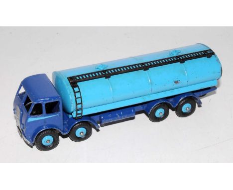 A Dinky Toys No. 905 Foden 8-wheel tanker comprising of two tone blue body, with blue side flash and first type cab, loose ex