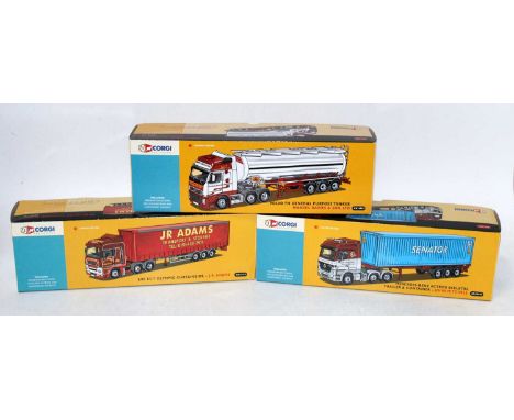A Corgi 50th anniversary release 1/50 scale road transport diecast group, three boxed examples all appear as issued to includ