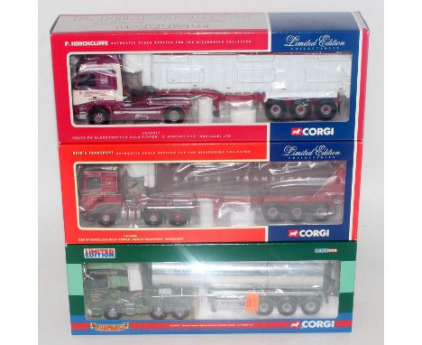 A Corgi Haulers of Renown 1/50 scale road transport diecast group, three boxed as issued examples to include Ref. Nos. CC1370