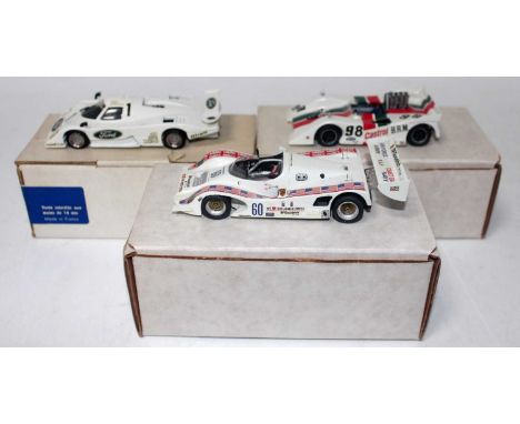 A Tenariv and MA Scale Models 1/43 scale motor sport racing vehicle group, examples to include an MA Scale Models No. 966 Day