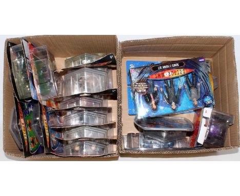 16 various blister packed and boxed Dr Who, Toy Story, and Futurama modern release action figures by Character Online and Mat
