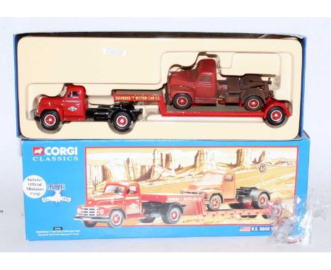A Corgi Classics modern issue model No. 55901 model of a Diamond T Motor Corporation, a Diamond T 620 tractor unit with Diamo