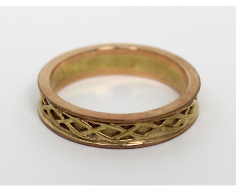 A 9ct gold Clogau ring, size U, approx 5.7g.