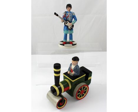 A Lorna Bailey limited edition 9/100 Paul McCartney figurine and a Lorna Bailey limited edition 31/100 Steam 100 figurine 'St