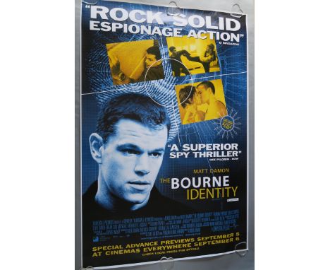 Rolled large posters including The Bourne Identity starring Matt Damon in Excellent rolled condition for the advance preview,