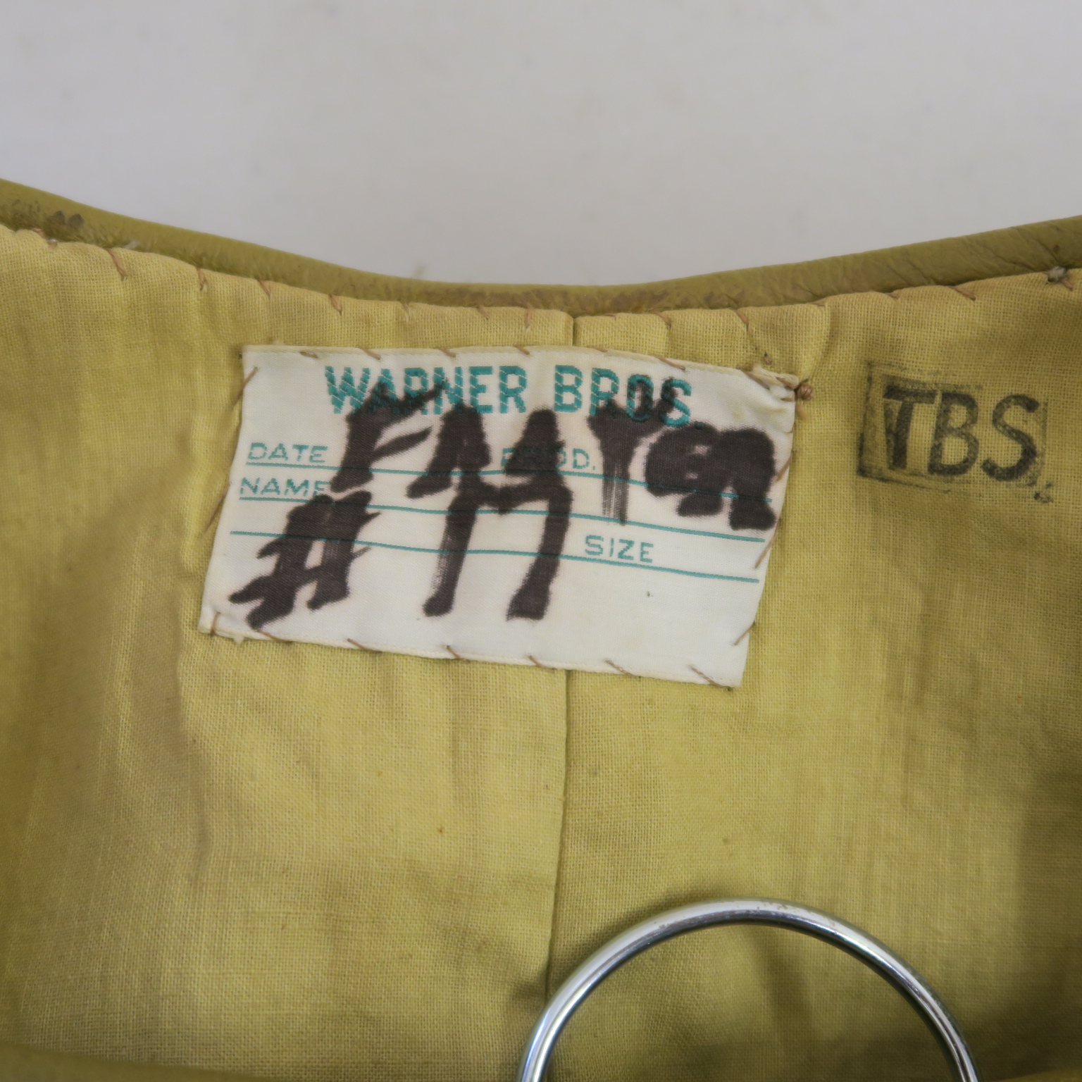 Western Costume Co studded tabard with waist flaps and printed label no