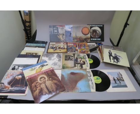 Collection of vinyl LP records including Pink Floyd Meddle on Harvest SHVL 795 with inner (vinyl very good, sleeve gatefold g