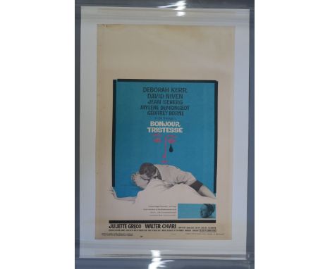 Saul Bass film posters including "Bonjour Tristesse" 1958 US window card with Saul Bass artwork Otto Preminger directed st De