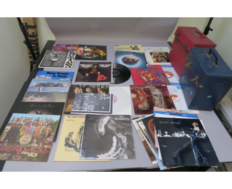 A collection of LP records mostly in very good condition including Jethro Tull This Was gatefold Pink i label ILPS 9085 Islan