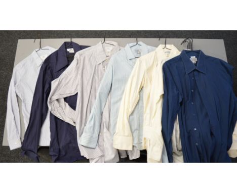 Ten Anto Beverly Hills distinctive shirt maker shirts for actors each with a label depicting the initials of the actor togeth