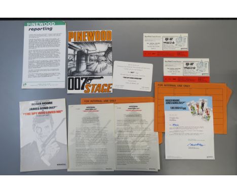 JAMES BOND 007 : Live and Let Die signed private invitation of tarot card full colour letter head dated 12th June 1973 to Bri