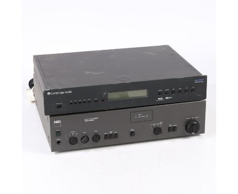 the Nad amplifier with grey body the Cambridge Audio tuner with black body (2).