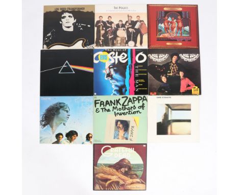 A collection of 1970's/ 80's mostly UK pressings - Grateful Dead - Wake Of The Flood (K 49301 GD-01), Dire Straits (6360 162,