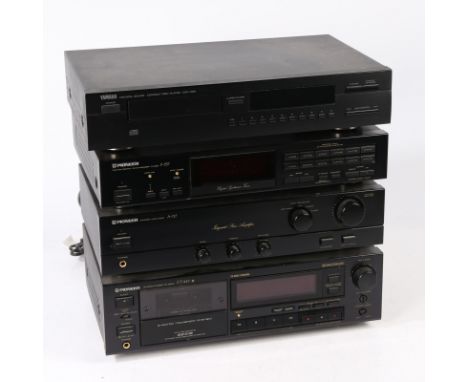 To include Pioneer A-117 integrated stereo amplifier, Pioneer CT-447 tape deck, Pioneer F-757digital synthesizer tuner, YAMAH