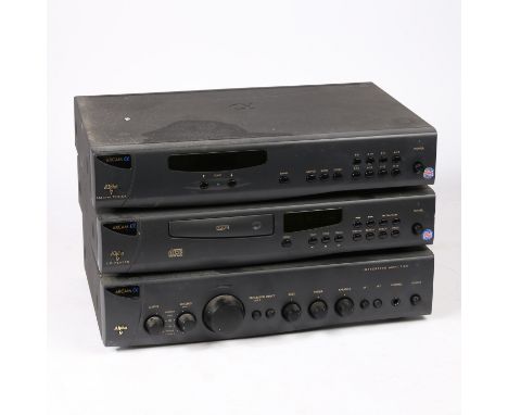 to include Alpha 9 amplifier and cd player, Alpha 7 tuner, with remote and handbooks (3).