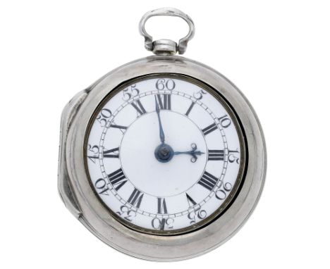 Thomas Smith, Norwich. A silver cased verge watch, 1788. Movement: gilded full plate movement, pierced and engraved balance c