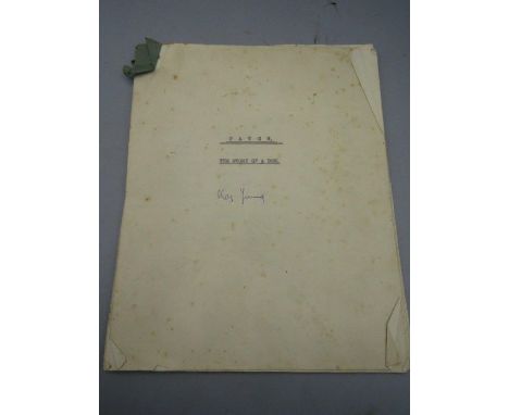 A hand typed Original story 'Patch- The story of a dog' by a Kay Young