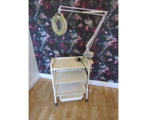 Metal trolley with mag light from local beauticians due to relocating. Items will need collecting from Beauty Profile in Down