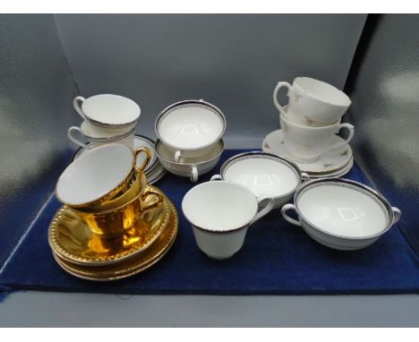 Collection of part tea services etc to incl Royal Worcester Gold, Royal Doulton Sarabande and Pall Mall