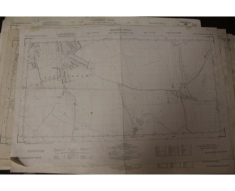 A COLLECTION OF APPROXIMATELY FIFTY EARLY TO MID 20TH CENTURY ORDNANCE SURVEY MAPS, mainly of Staffordshire and the surroundi
