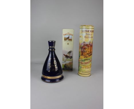 A bottle of Glenmorangie Single Highland Malt Scotch whisky, Ten Years Old, 70cl 40% vol, in tin, a Bell's limited edition Go